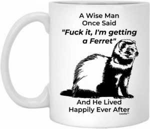 Funny Ferret Gifts For Men Animal Lover A Wise Man Once Said Coffee Mug